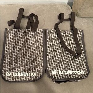 lululemon athletica Geometric Black and White Tote bundle of 2 - new bags
